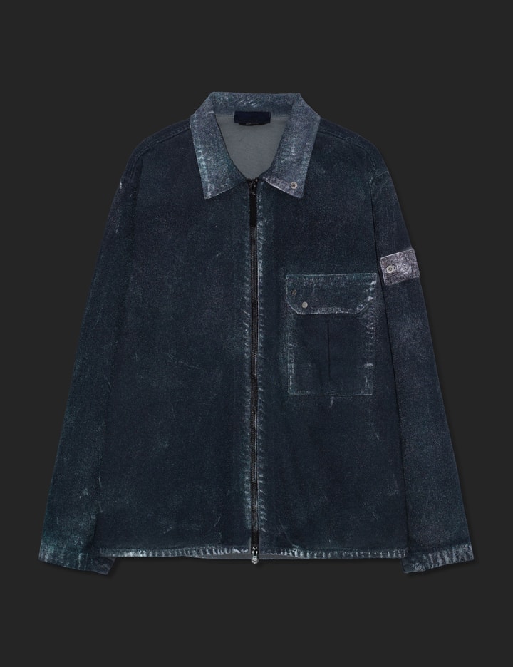 Stone Island Hand Sprayed Reflective Zip-Up Overshirt