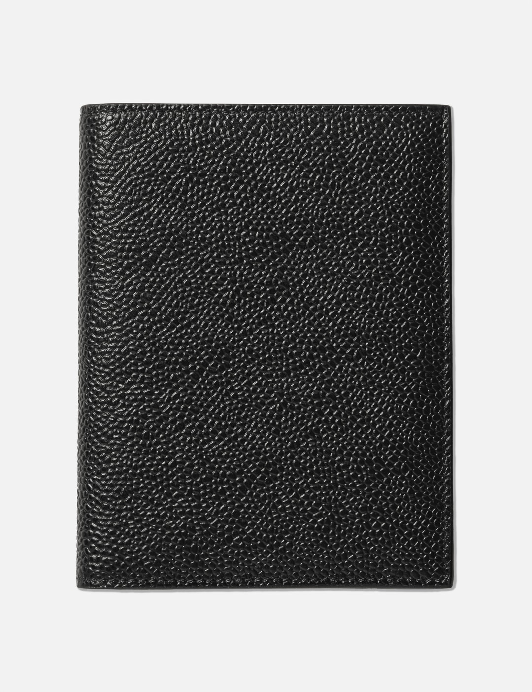 Thom Browne Pebble Grain Leather Passport Holder In Black/黑色/블랙/ブラック