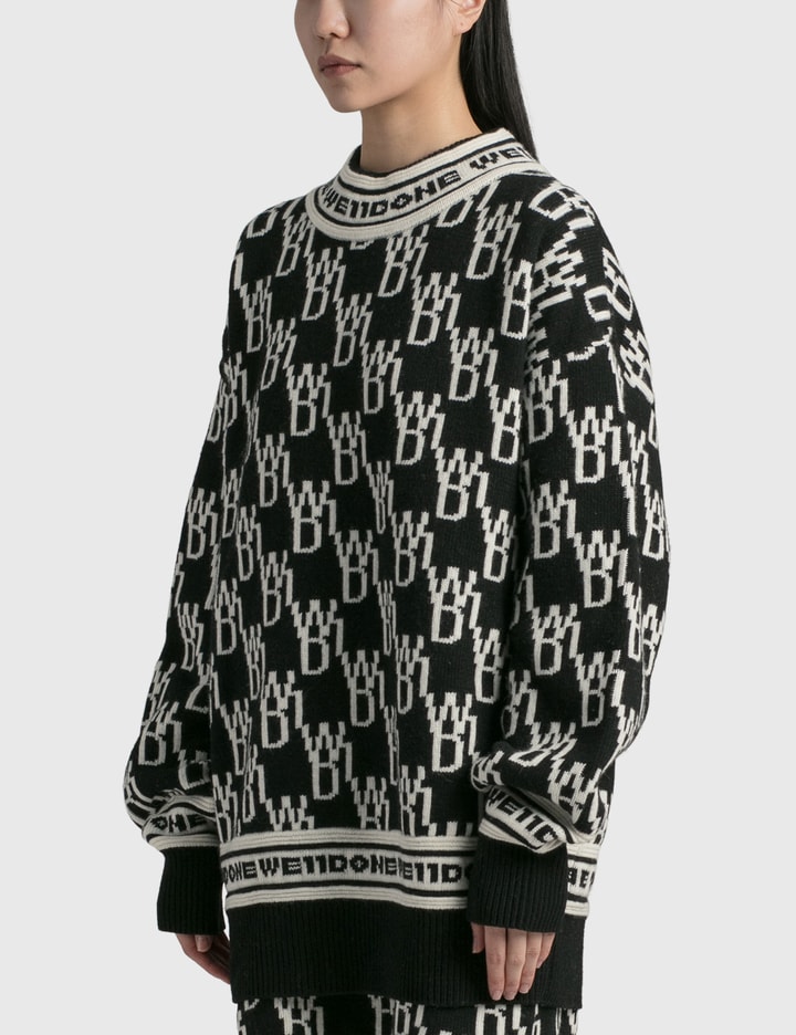 Bb Monogram Sweater in Black