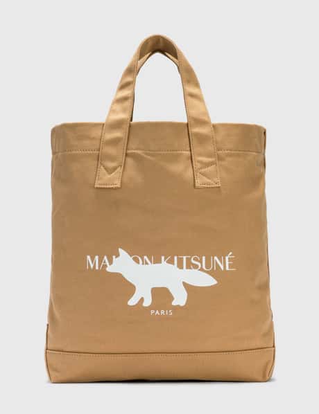 Maison Kitsune Profile Fox Stamp N/S Tote Bag