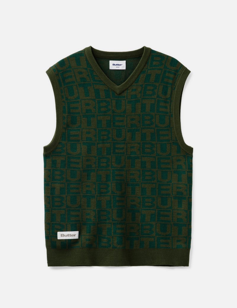 Butter Goods Checker Knit Vest バターグッズ Butter Goods - Checker 