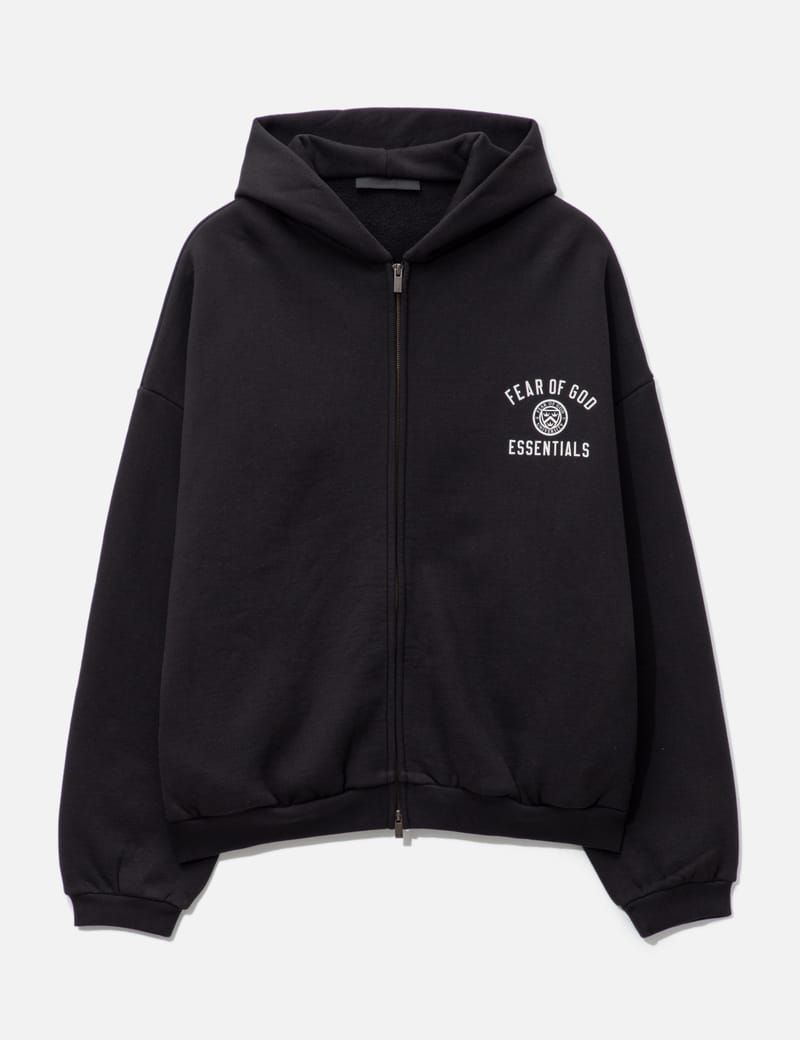 Fear of God Essentials - HEAVY FLEECE FULLZIP HOODIE | HBX - Globally  Curated Fashion and Lifestyle by Hypebeast