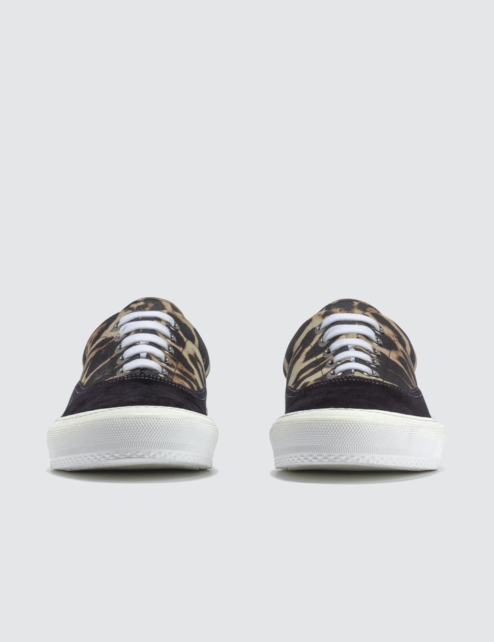 Leopard Print Nylon and Suede Sneakers Placeholder Image