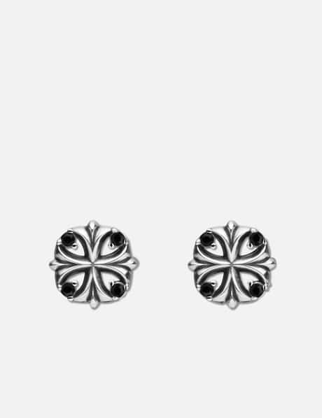 MIDNIGHTFACTORY Maltese Cross Stud Earrings