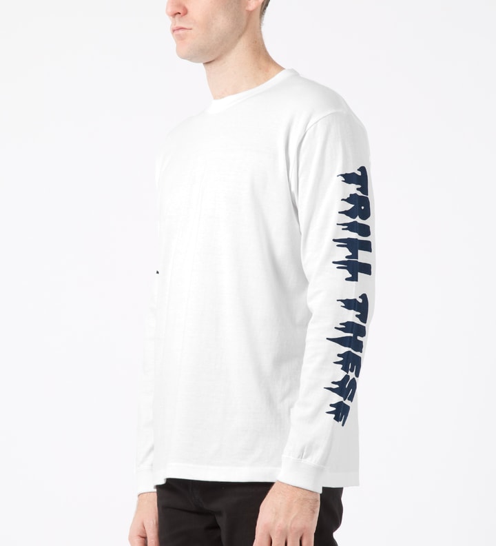 White Trill These Print L/S T-Shirt Placeholder Image