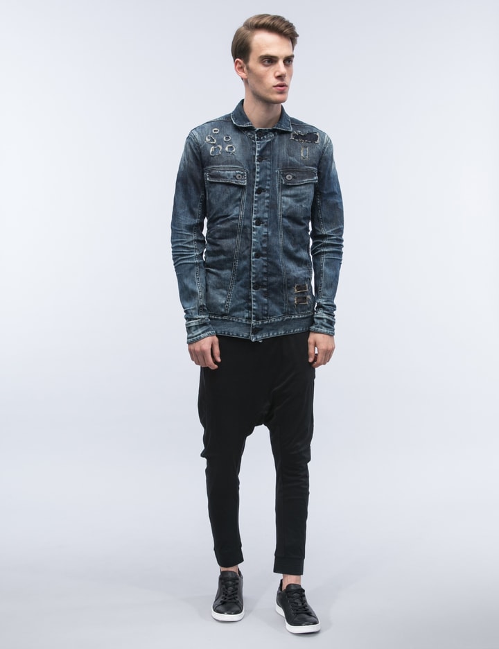 Destroyed Denim Wash Jacket Placeholder Image