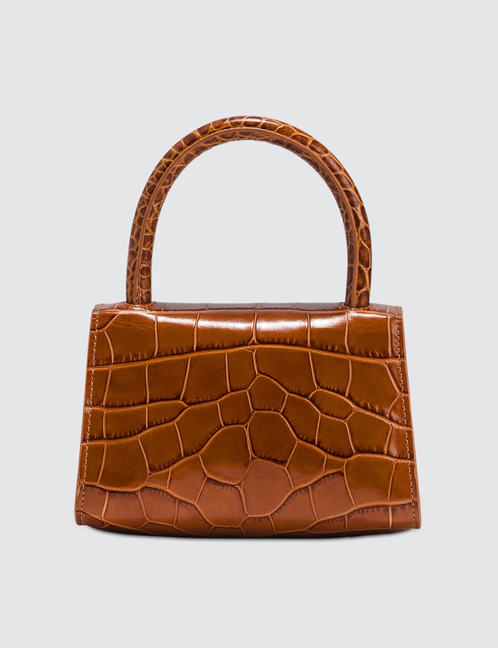 Mini Tan Croco Embossed Leather Bag Placeholder Image