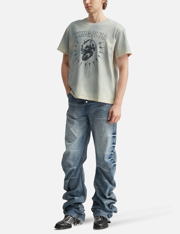 THUG CLUB Vintage Riding Skull T-Shirt