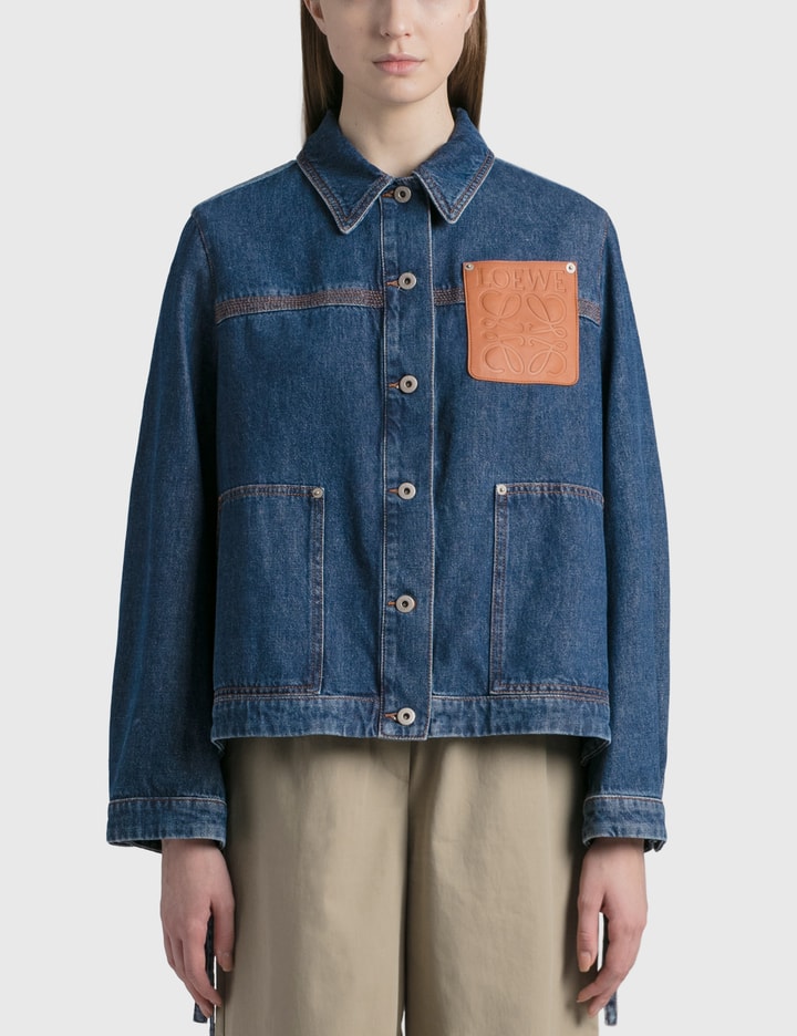 Workwear jacket in denim Denim Blue/Light Denim Blue - LOEWE