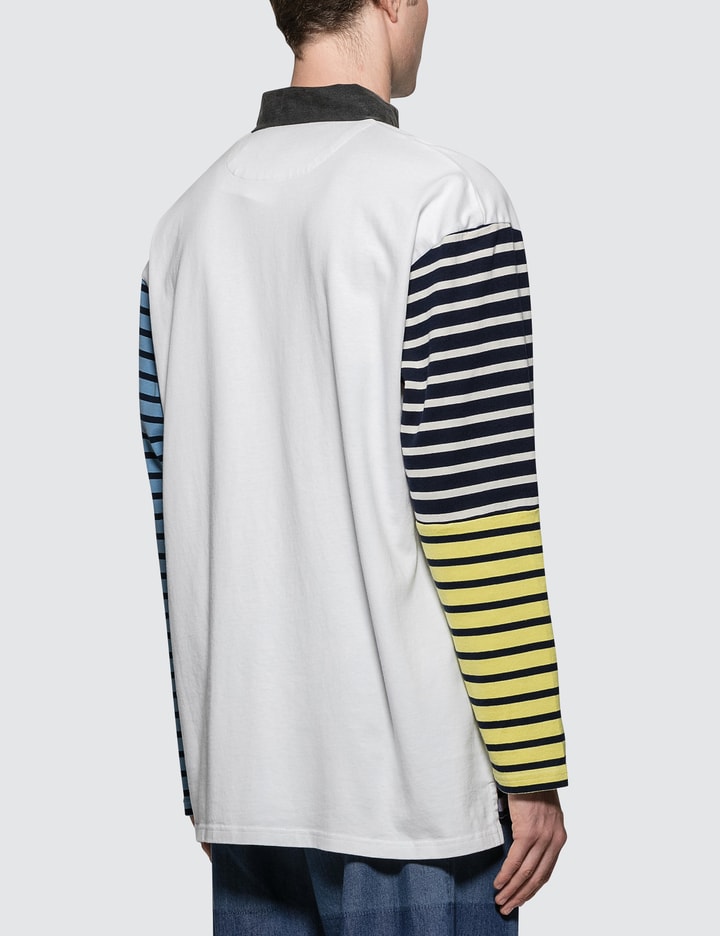 Patchwork Rugby Jersey L/S Polo Shirt Placeholder Image