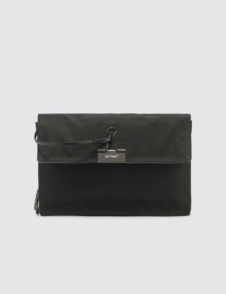 Nylon Zipped Flap Crossbody Bag Placeholder Image