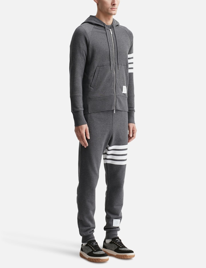 Thom Browne Classic Loopback 4-bar Full Zip Hoodie