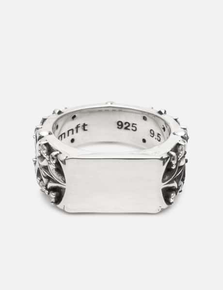 Maltese Cross Quadruplets Signet Ring (Oxidised) view 3