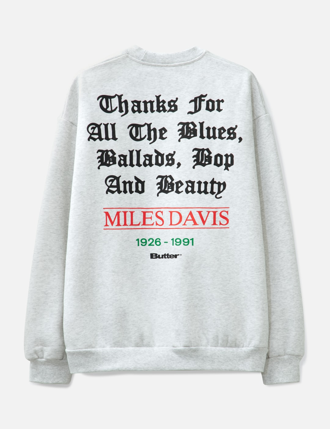 X Miles Davis Thanks Crewneck view 9