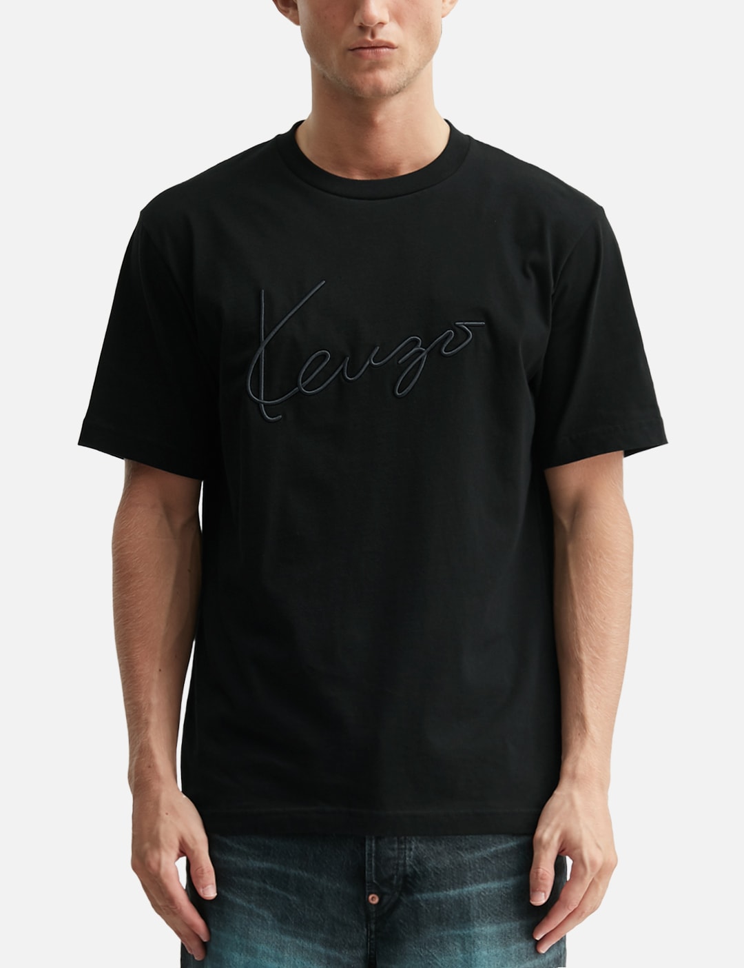 'KENZO Signature' Embroidered T-Shirt view 11