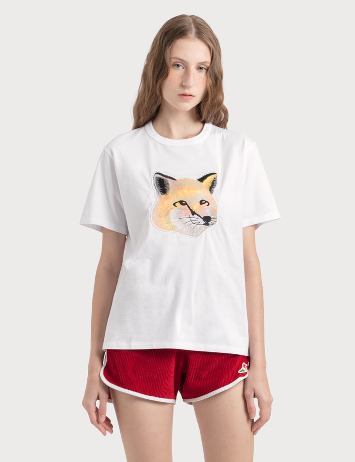 Pastel Fox Head Embroidery T-shirt Placeholder Image