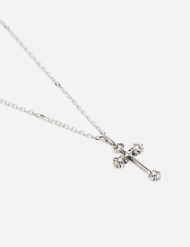 MIDNIGHTFACTORY Cross Pendant Necklace (Oxidised)