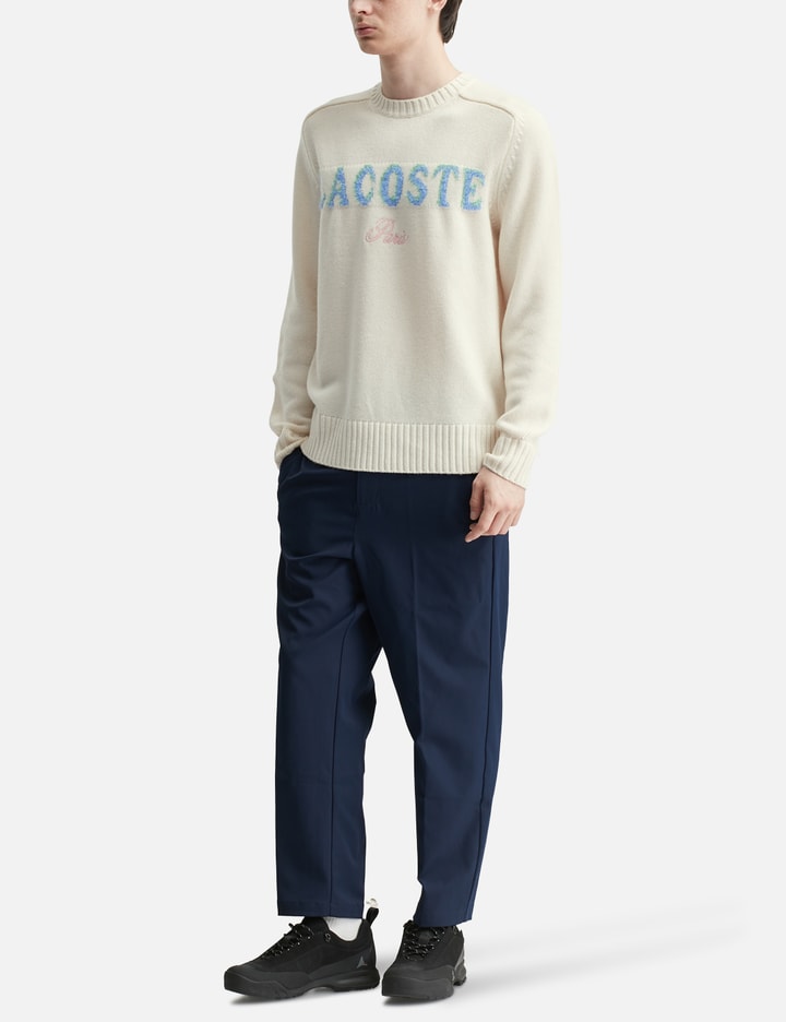 Intarsia Branded Wool Sweater Placeholder Image