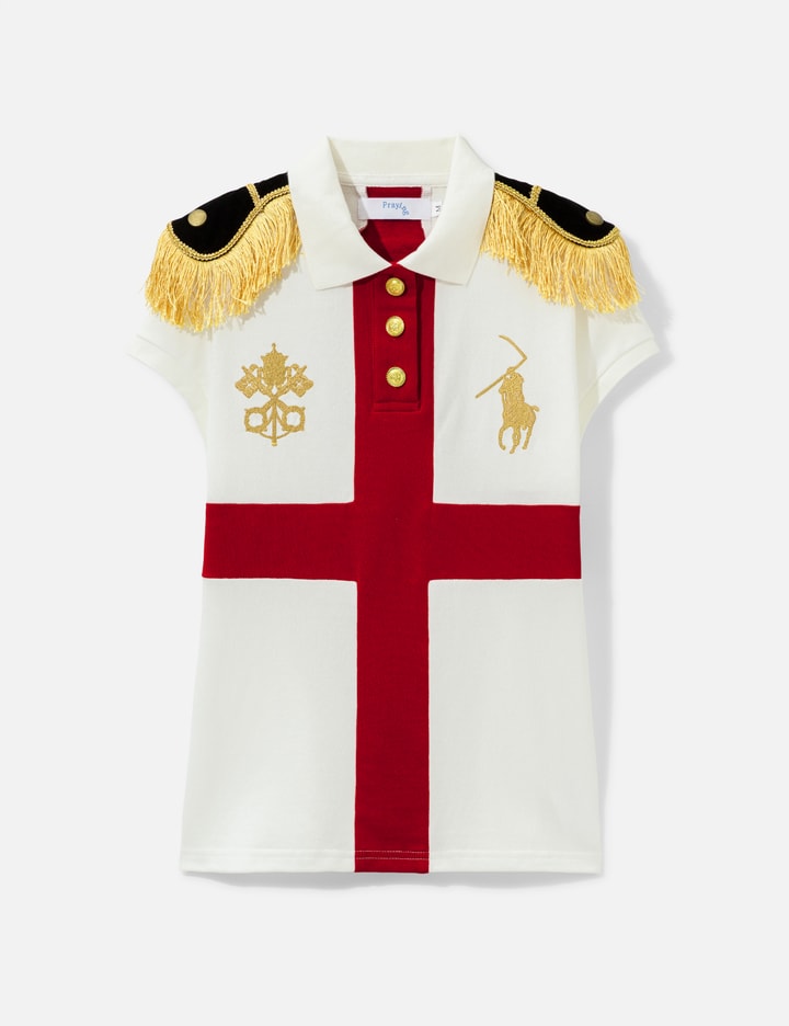 Praying Epaulette Women's Top White