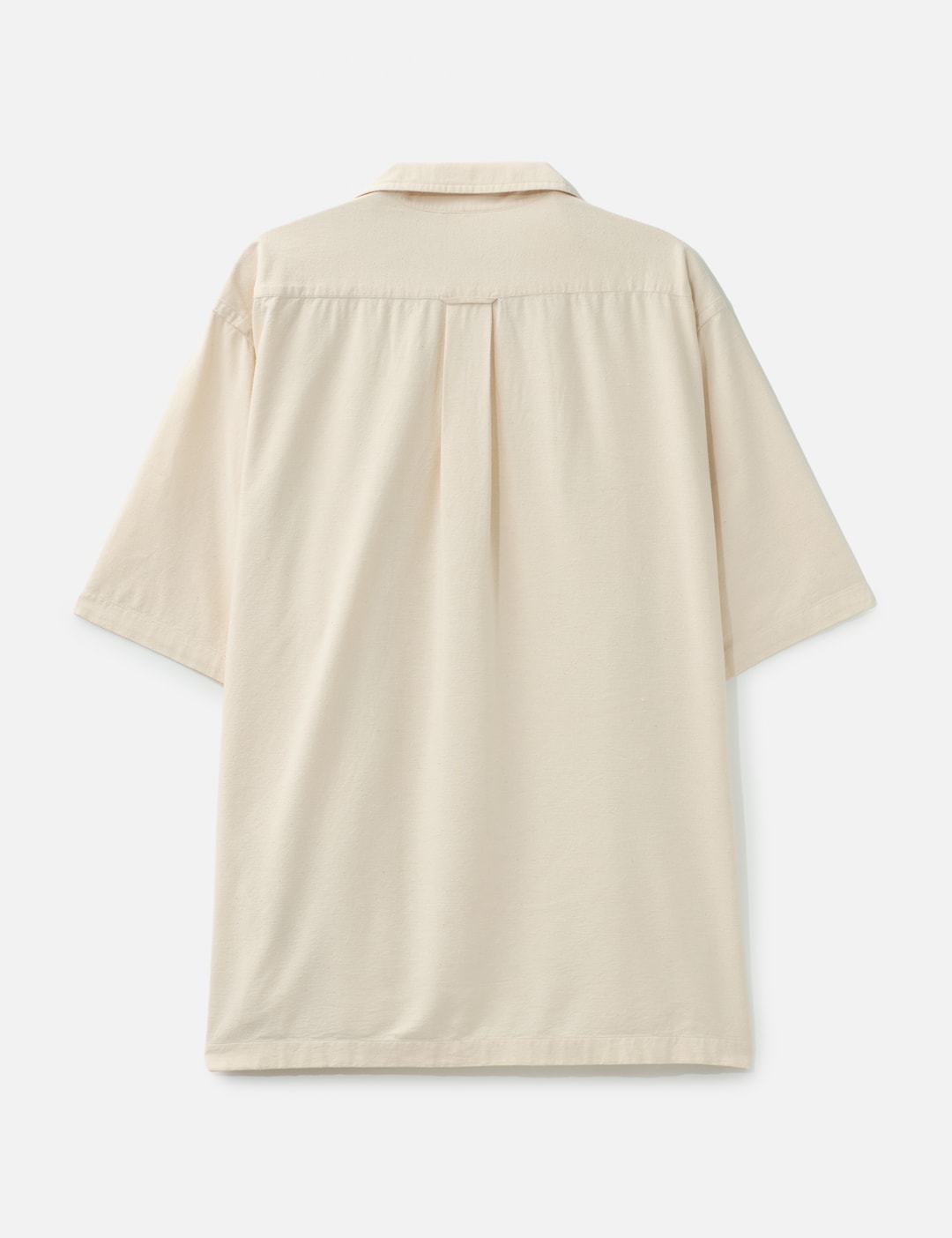 Silk Cotton Nep Open Collar Shirt view 9