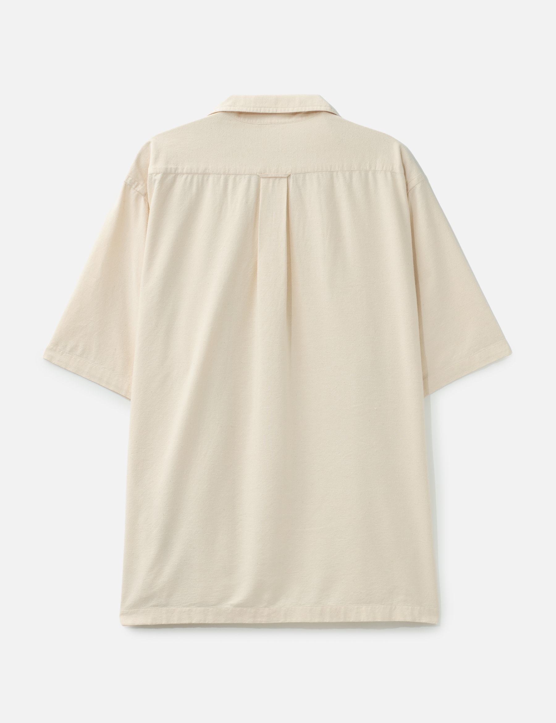 Silk Cotton Nep Open Collar Shirt view 17