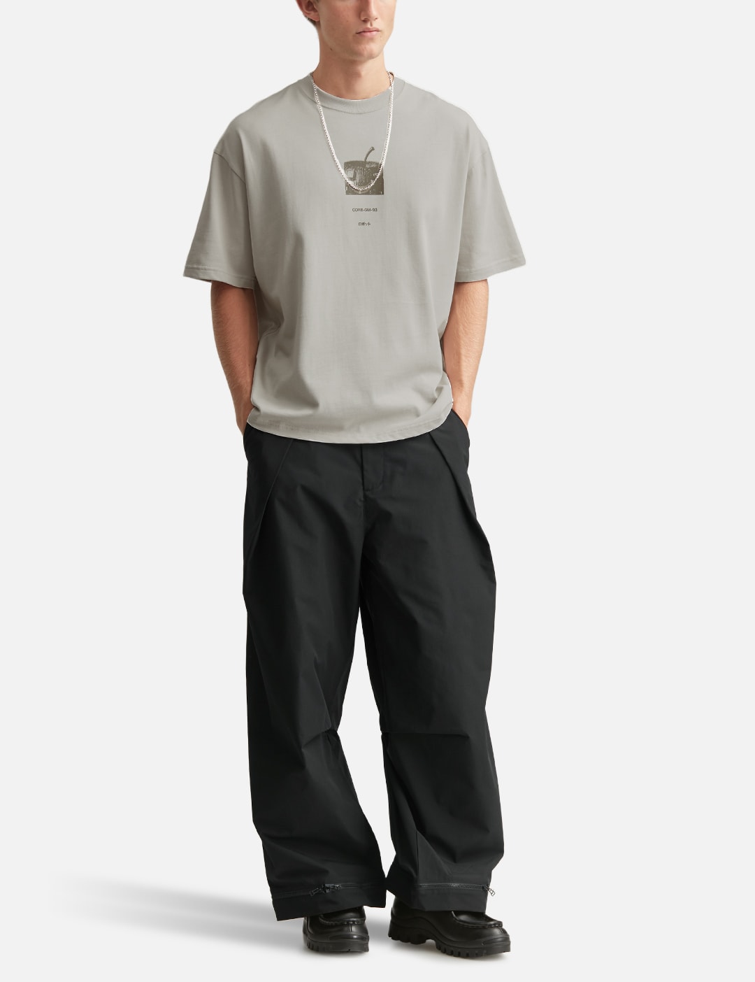 WX-P1 Zip-Extension Wide Trousers view 15