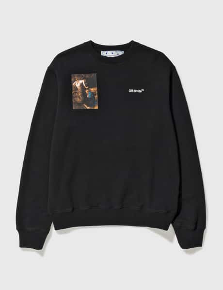 Off-white Black Slim Caravaggio Painting Print Sweatshirt