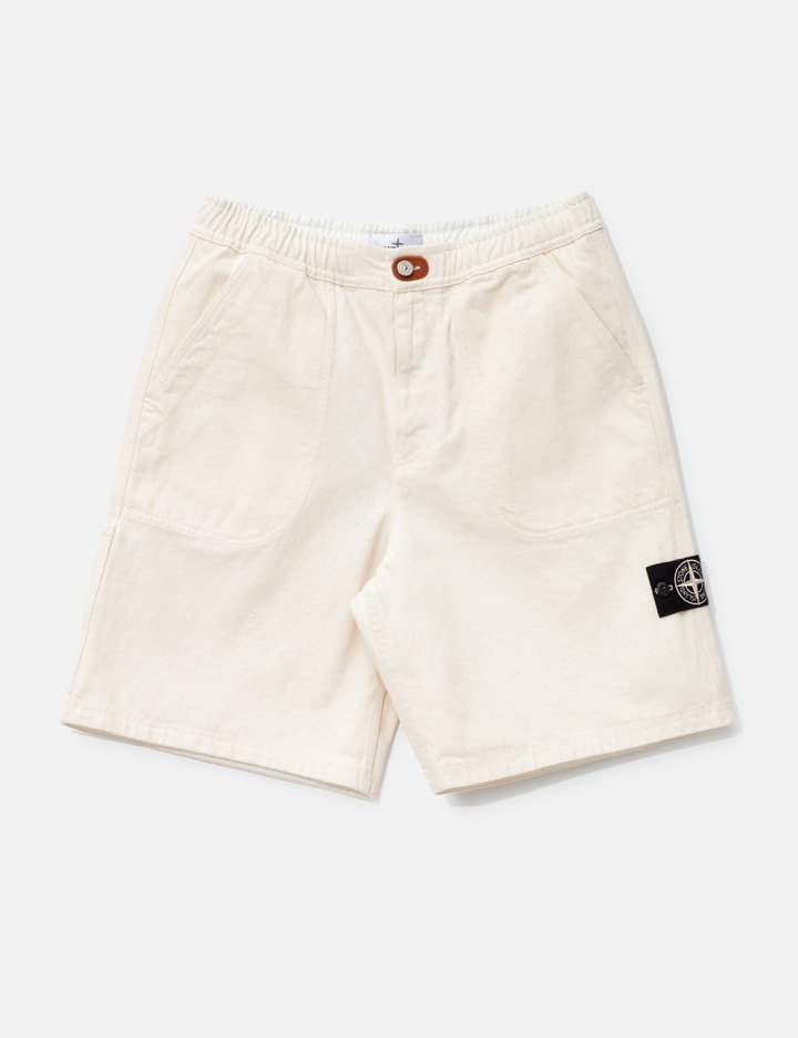 Natural Cotton Gabardine Raw Beauty Bermuda Shorts Placeholder Image