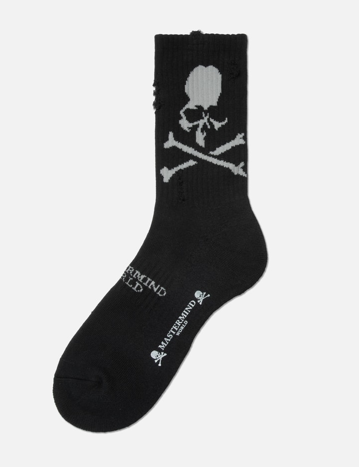 Mastermind Japan Distressed Crew Socks 2
