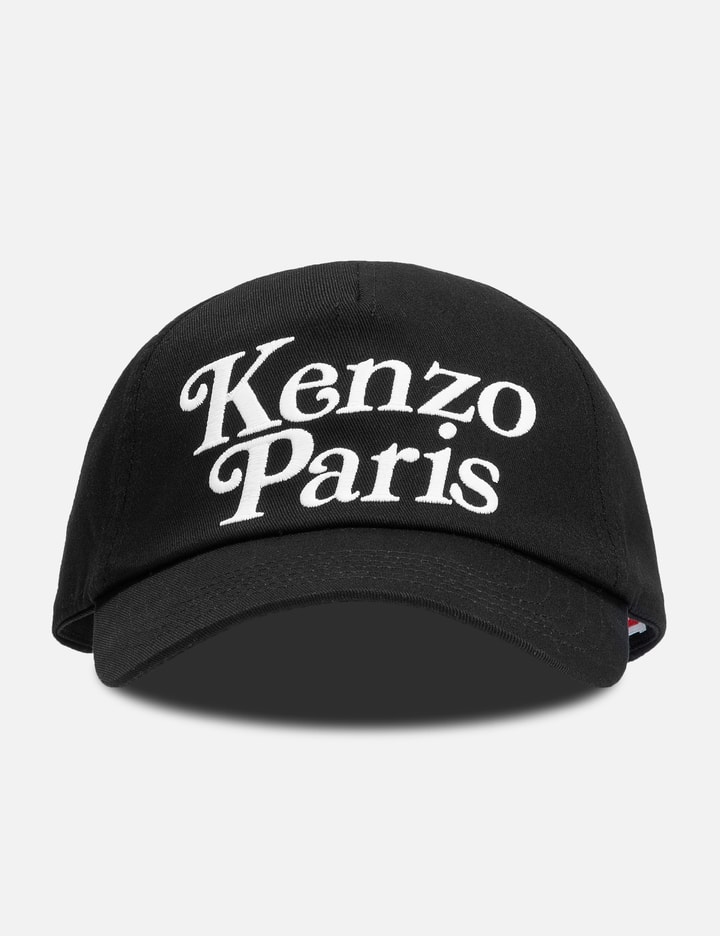 Shop Kenzo Utility Cotton Cap In Black