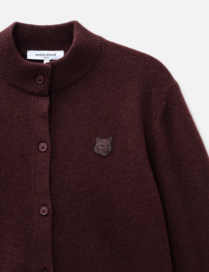 Maison Kitsuné Fox Head Lambswool High Neck Cardigan