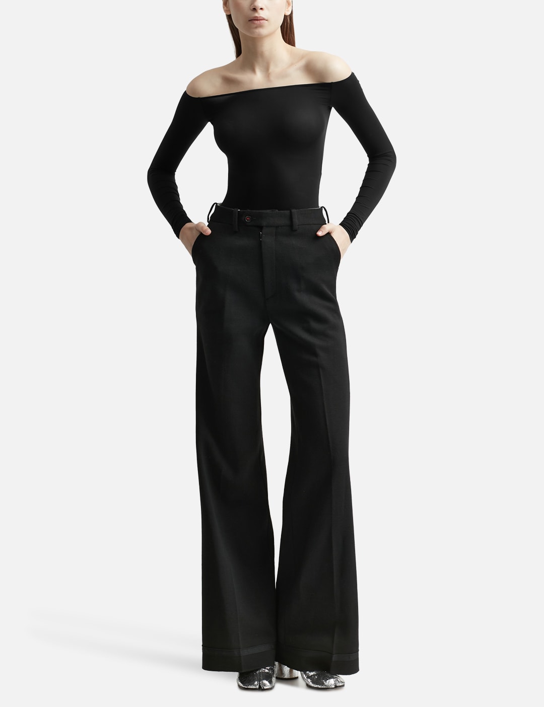 MUGLER - Zipped Jersey Bodysuit  HBX - Globally Curated Fashion and  Lifestyle by Hypebeast