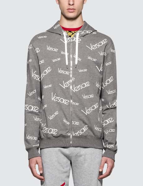 Versace Monogram Zip-Up Jacket