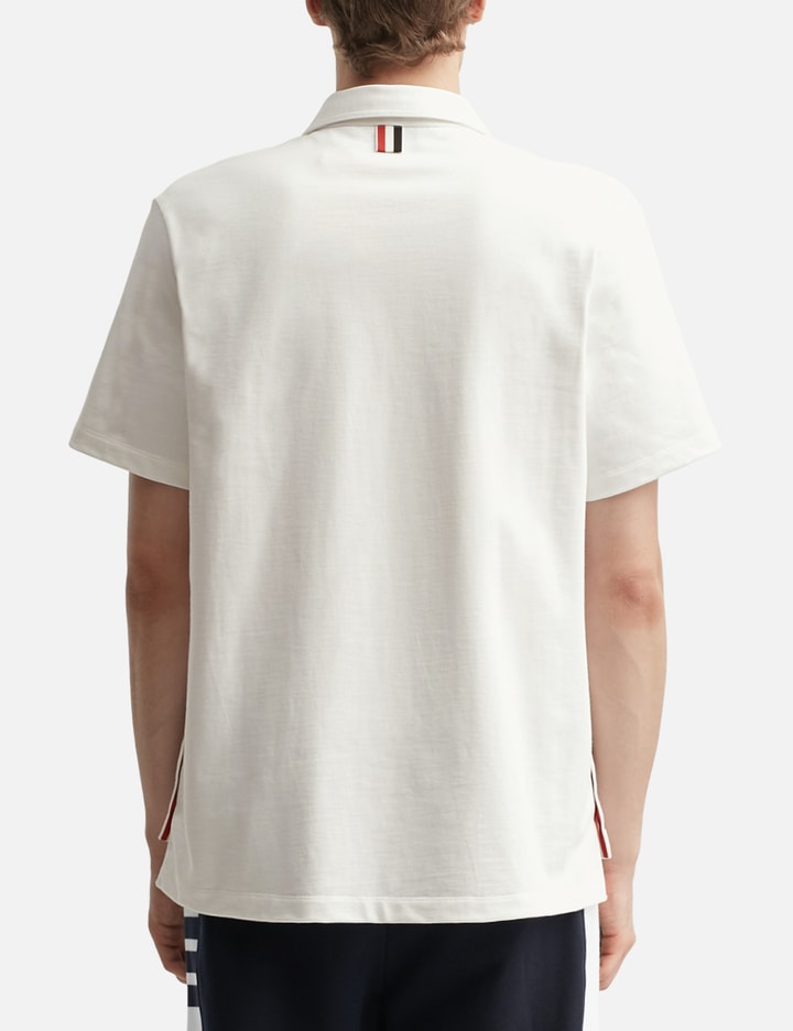 Thom Browne Embroidered Rwb Pocket Polo In White