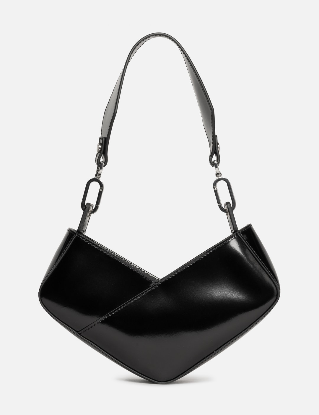 Venere Cube Mini Black Semi Patent Leather view 12