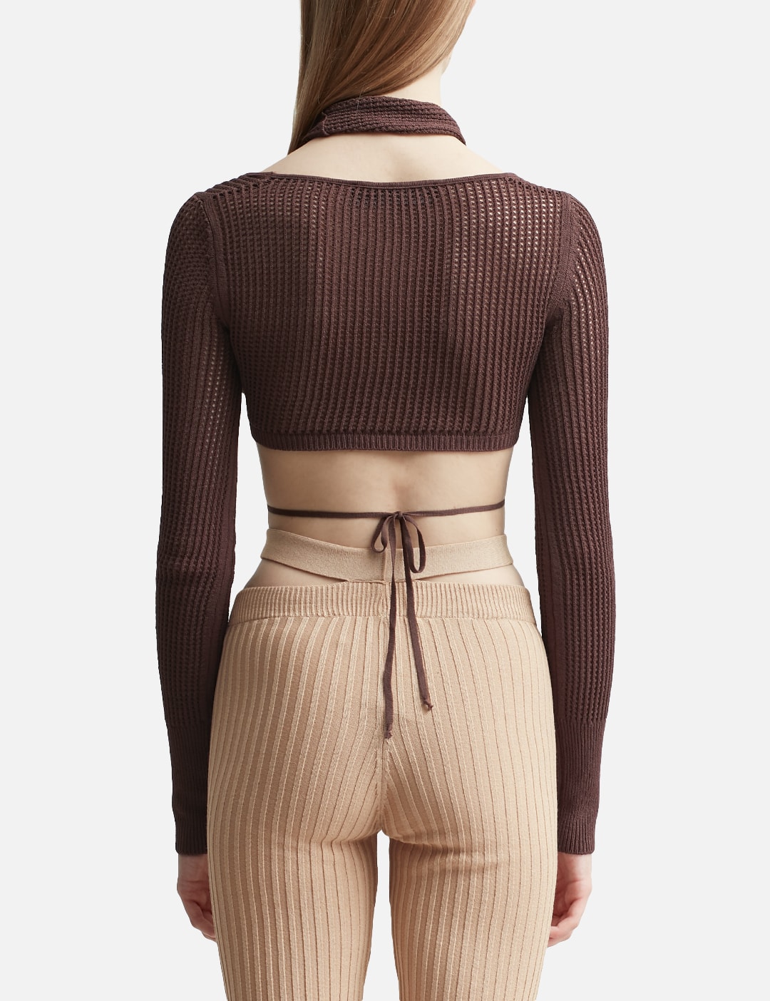 FISHNET KNIT CROP TOP view 15