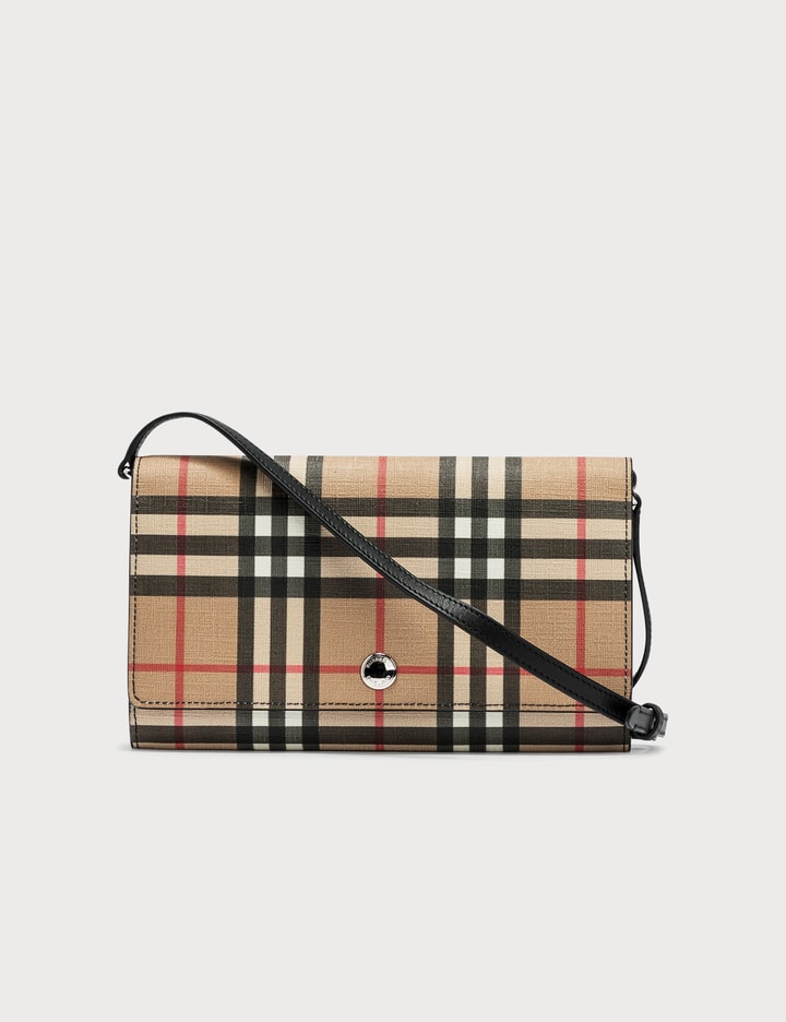 Burberry - Vintage Check E-canvas Wallet with Detachable Strap | HBX -  Globally Curated Fashion and Lifestyle by Hypebeast