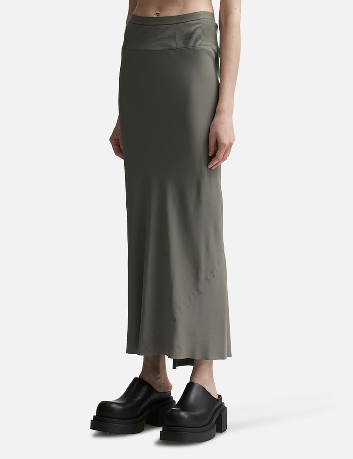 Shop Rick Owens Calf Bias Skirt In Grey