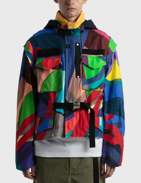 Sacai - KAWS プリント ブルゾン | HBX - ハイプビースト(Hypebeast)が 