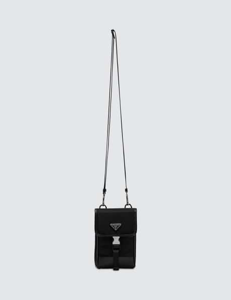 Prada - Logo Phone Case With Strap | HBX Prada - Logo Phone Case With Strap | HBX