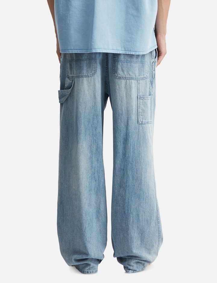 Wooyoungmi Blue Lightweight Banding Denim Pants