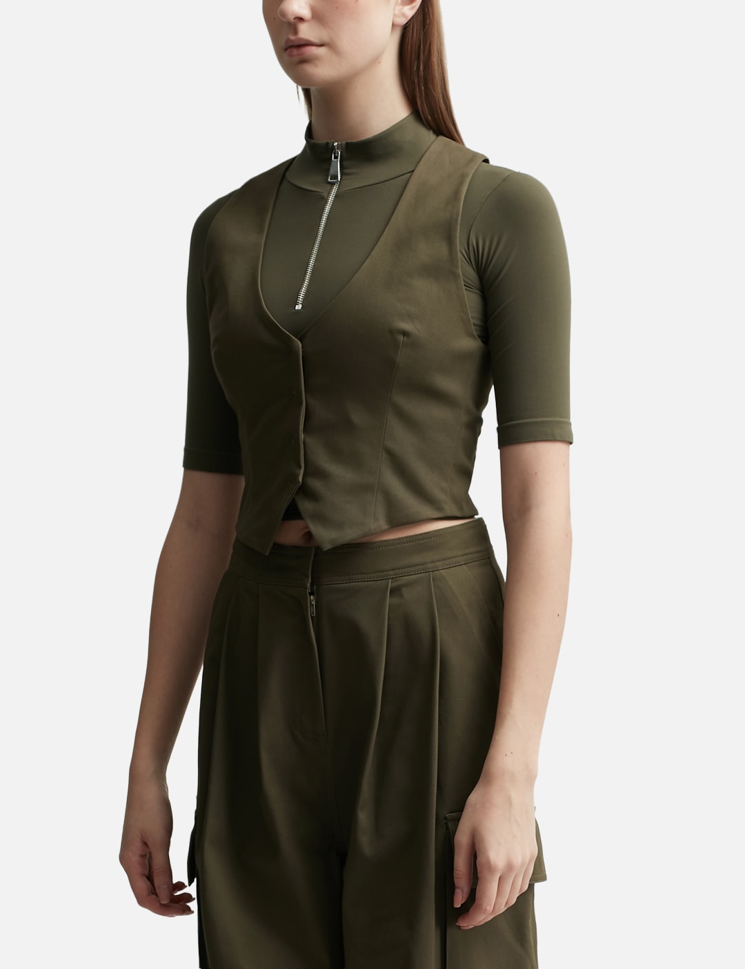 GILET WITH STRAPS DETAILS view 8