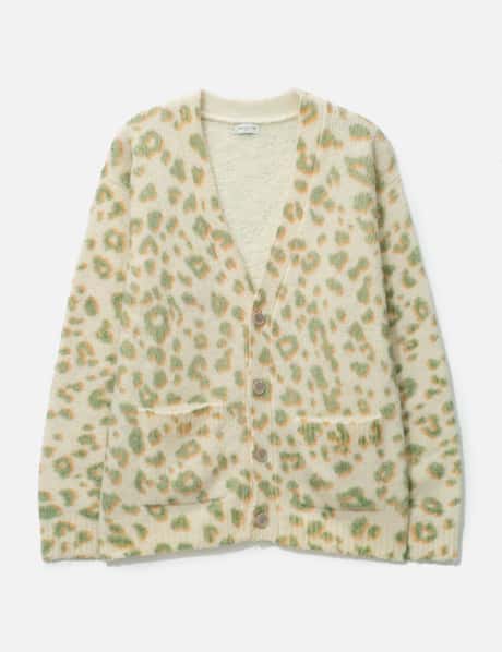 Dries Van Noten Leopard-print Merino Wool Cardigan