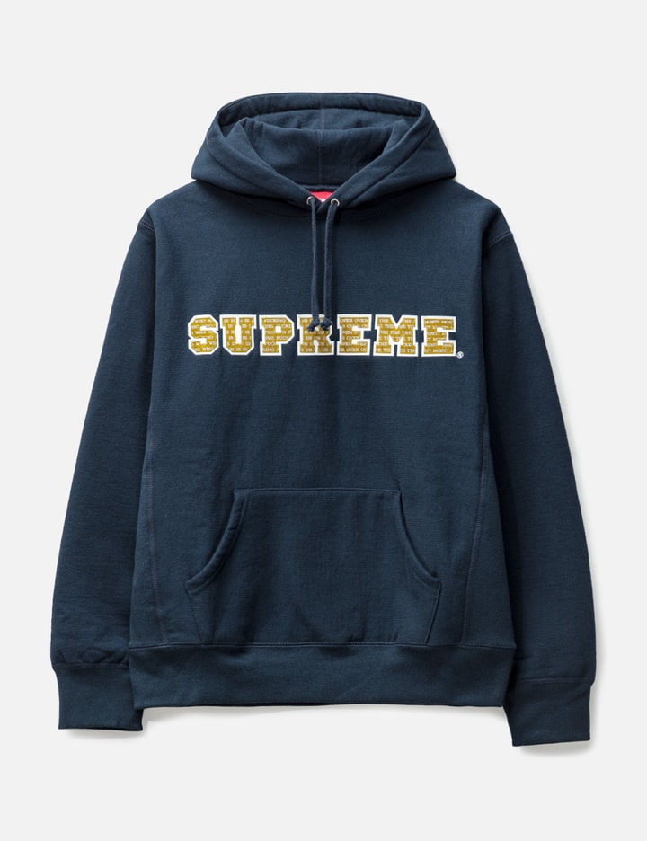 Supreme Who Is Fucking Us Over The Most Hoodie In Navy ModeSens