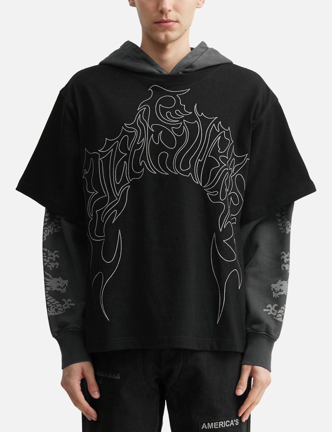Dragon Layered Hoodie view 12