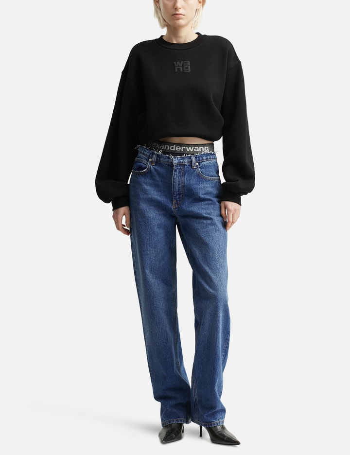 Puff Logo Essential Terry Crew Sweatshirt Placeholder Image