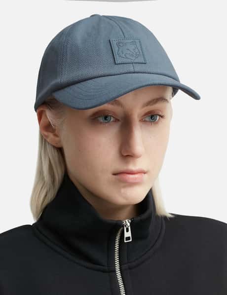 Maison Kitsuné - Bold Fox Head Leather Patch 6P Cap | HBX
