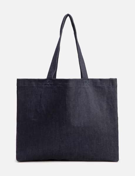 Daniela Logo-Print Denim Tote Bag