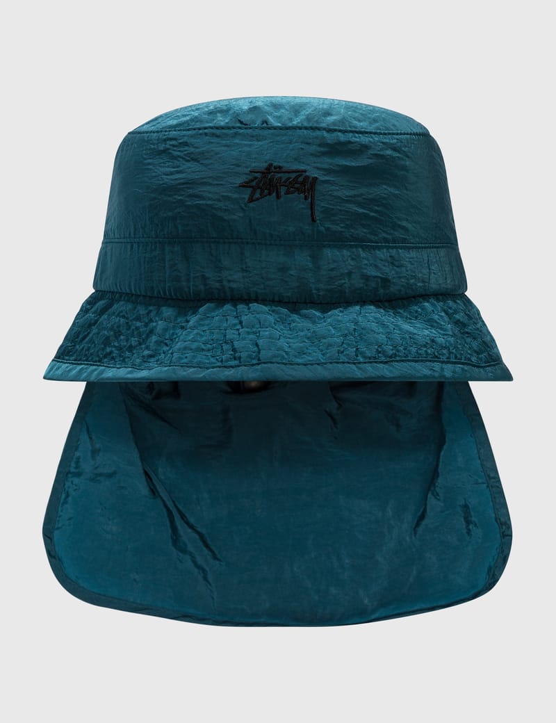 Metallic Nylon Bungee Bucket Hat 