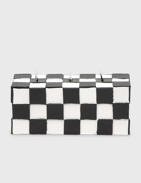 &klevering Rectangle Checkered Candle